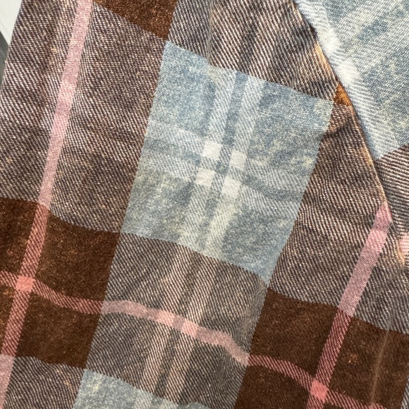 Arula pink & blue Plaid Button-Up Nashville Shirt - Picture 4 of 5